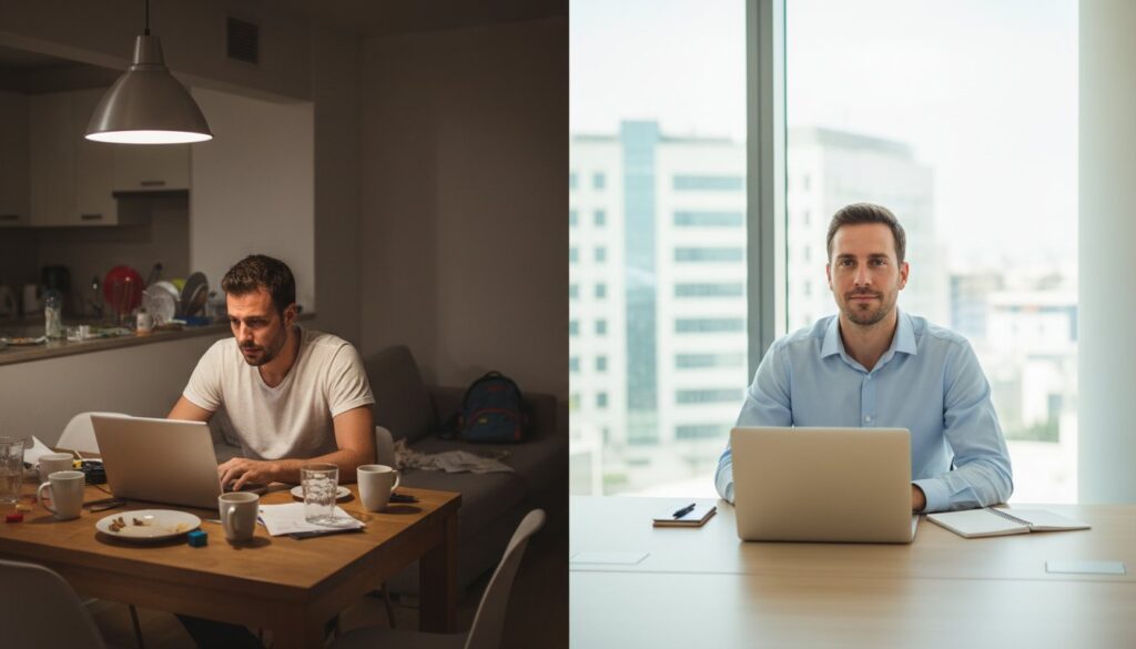 הפרדת בית עבודה: איך להפסיק לעבוד מהסלון ולהחזיר לעצמכם את השקט הנפשי