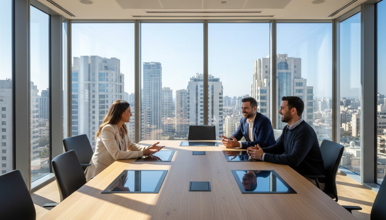 חדר להשכרה לפי שעה בפתח תקווה: הפתרון המקצועי לעבודה ופגישות ב-2026