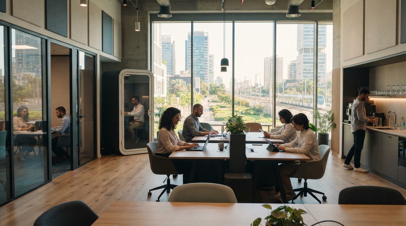 חלל עבודה משותף בפתח תקווה: איך למצוא סביבת עבודה שקטה וגמישה?